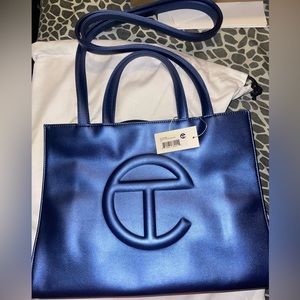 Brand new telfar medium shopping bag - cobalt